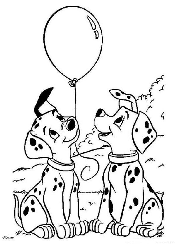 Color This Adorable 101 Dalmatians Coloring Page Of Puppies 607x850 Color This Adorable 101 Dalmatians Coloring Page Of Puppies