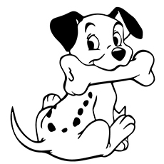 101 Dalmation Coloring Pages Printable