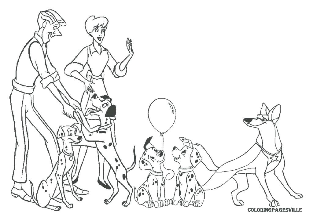 1024x724 101 Dalmation Coloring Pages Piano And The Puppies Dalmatians