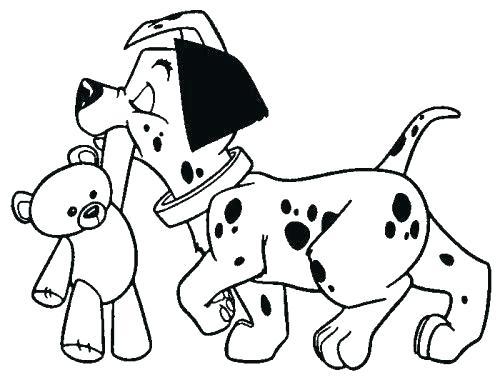 500x380 Dalmation Coloring Page And Dalmatians Puppy Sitting On Rounded
