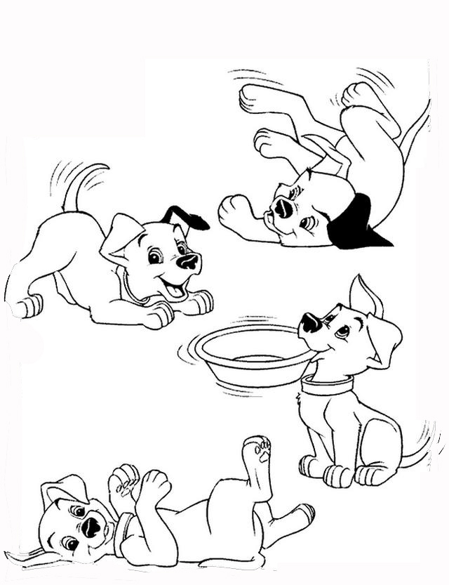 101 Dalmatians Coloring Page 12 640x833 101 Dalmatians Coloring Page 12
