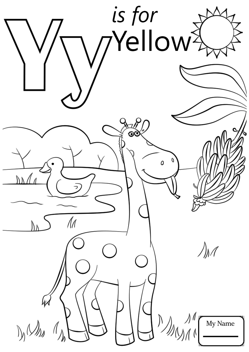 866x1224 Letter Y Coloring Pages 12