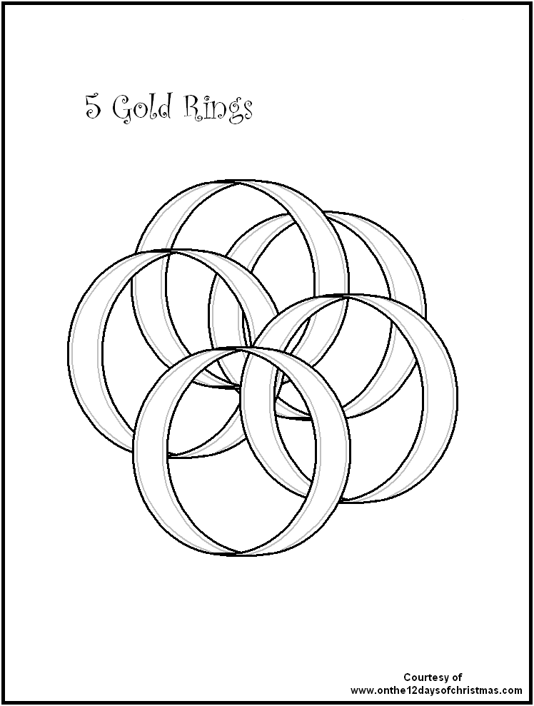 748x989 Free Printable 12 Days Of Christmas Coloring Pages