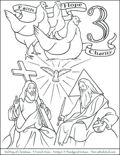 12 Days Of Christmas Coloring Pages Printable at GetColorings.com ...