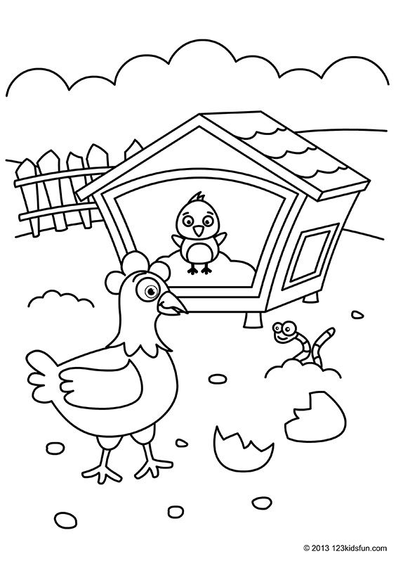 Free Animals Coloring Pages For Kids. Coloring Pages By 123 Kids 564x798 Free Animals Coloring Pages For Kids. Coloring Pages By 123 Kids