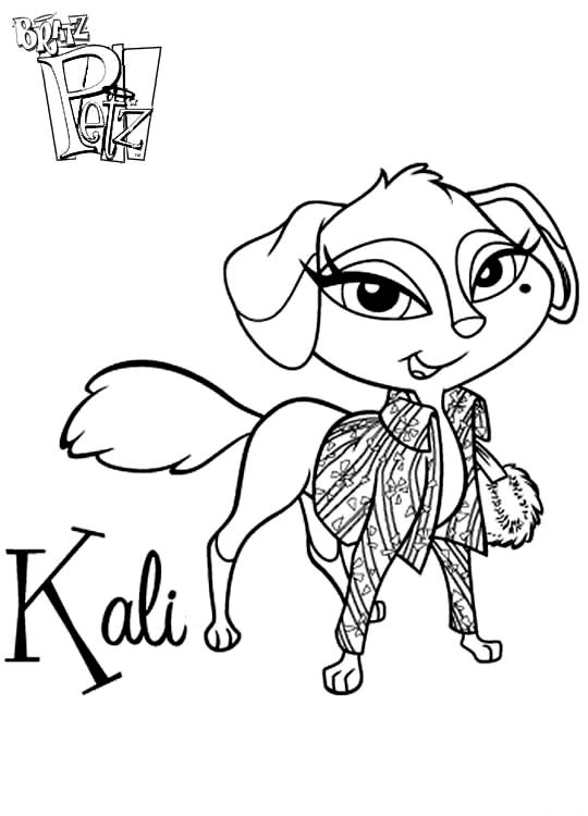 540x750 Bratz Coloring Page 15