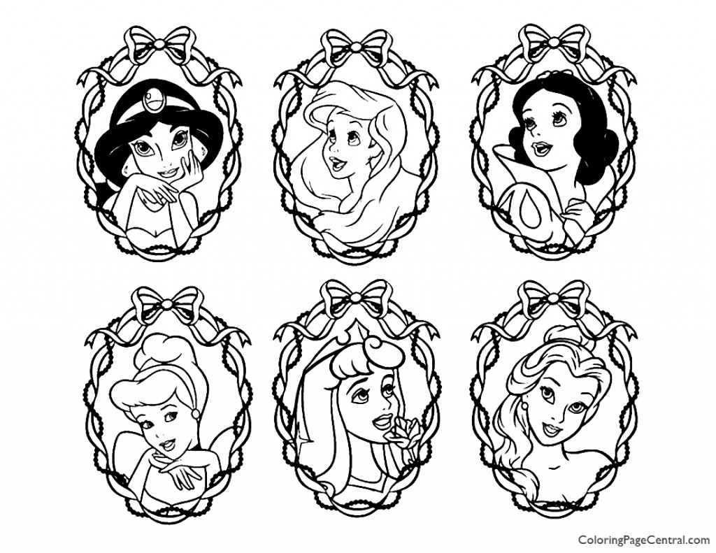 1024x791 Disney Princesses 15 Coloring Page Coloring Page Central