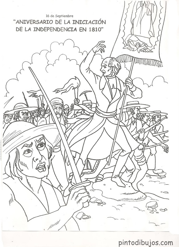 Mexico Independence Day Coloring Page 582x800 Mexico Independence Day Coloring Page