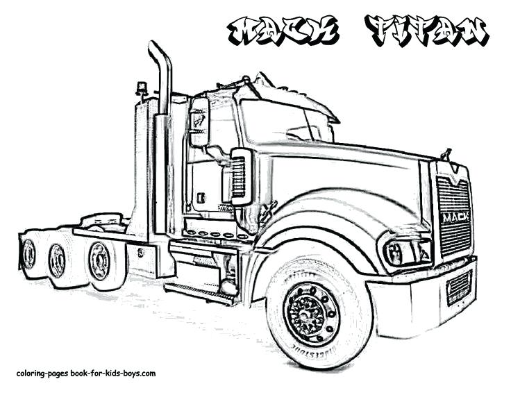 736x569 18 Wheeler Coloring Pages These Are Your Cool Truck Coloring Pages