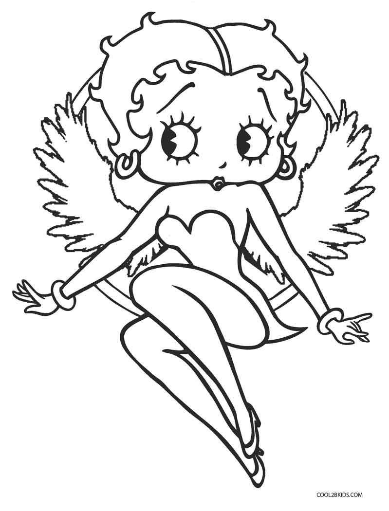 799x1050 Free Printable Betty Boop Coloring Pages For Kids Cool2bkids