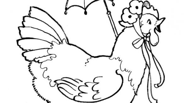 585x329 Little Red Hen Coloring Page Coloring Page Sporturka Little Red