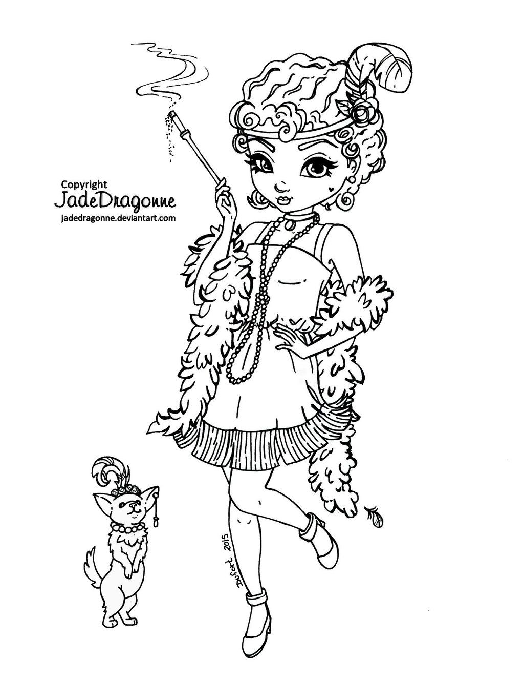 1024x1327 1920's Flapper