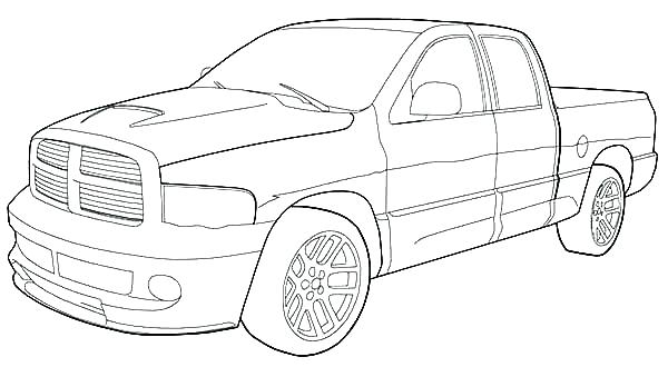 Pickup Truck Coloring Pages Plus Dodge Colouring Book 12038 600x330 Pickup Truck Coloring Pages Plus Dodge Colouring Book 12038