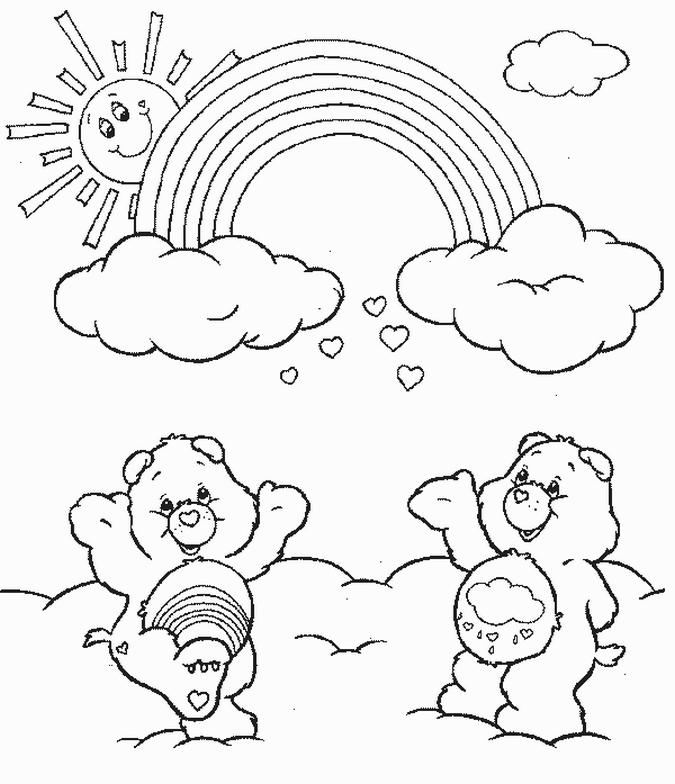 Care Bears Coloring Pages Team Colors 675x784 Care Bears Coloring Pages Team Colors