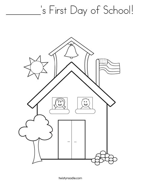's First Day Of School Coloring Page 468x605 's First Day Of School Coloring Page