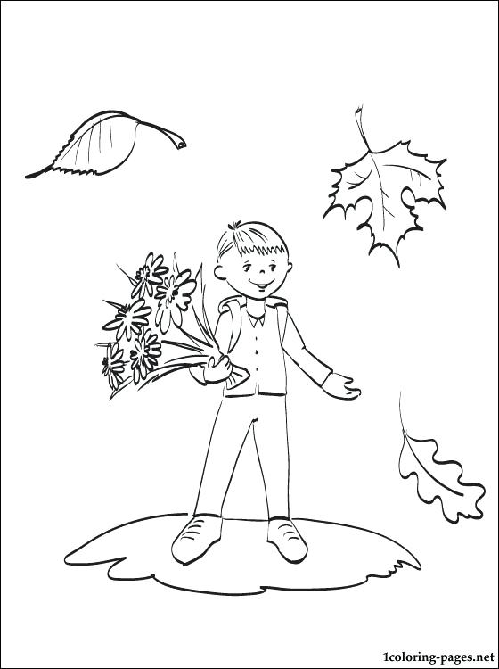 First Day Of School Coloring Page 560x750 First Day Of School Coloring Page