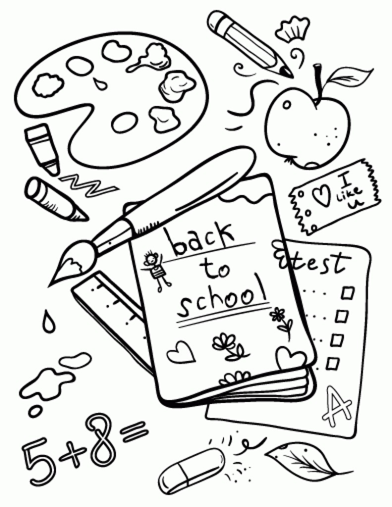Best First Day Of Kindergarten Coloring Page L 791x1024 Best First Day Of Kindergarten Coloring Page L