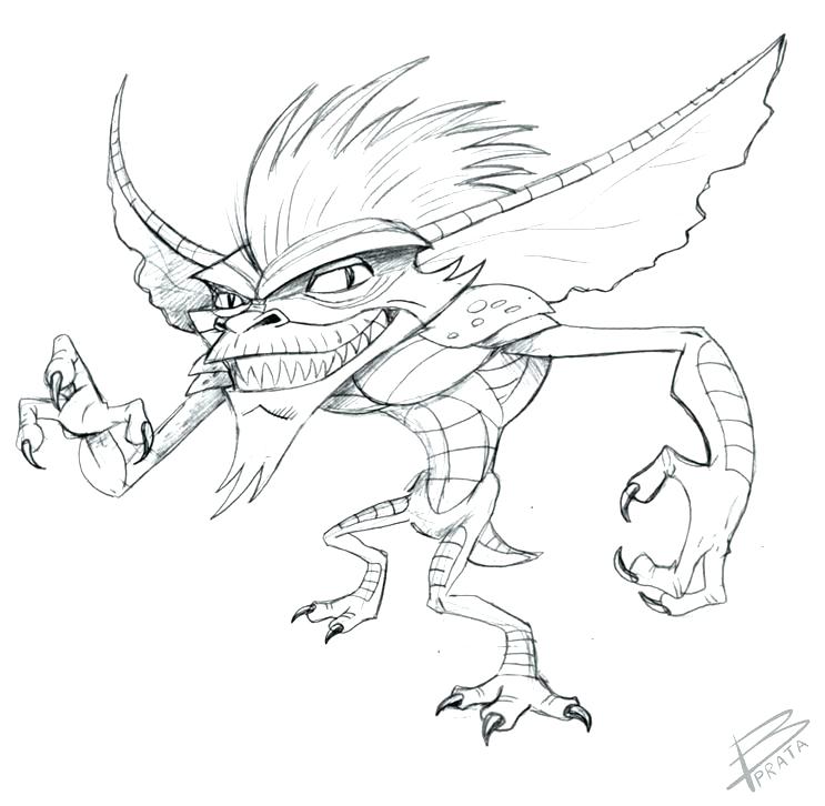 743x726 Gremlins Coloring Pages Gremlin Coloring Pages For Kids Sketch