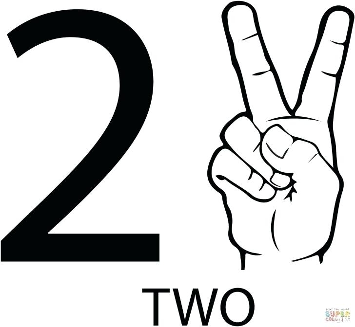 728x672 Number 2 Coloring Page Number 2 Coloring Page Coloring Page 2