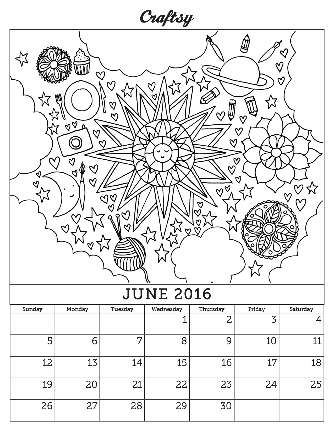 1275x1650 Our Latest Coloring Book Calendar Page Has Arrived, And It'S