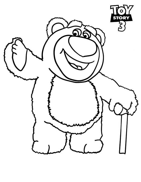 Meet Lots O Huggin Bear In Toy Story 3 Coloring Page 600x776 Meet Lots O Huggin Bear In Toy Story 3 Coloring Page