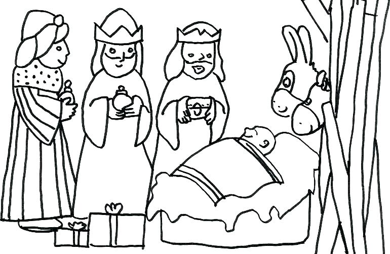 3 Kings Coloring Page at GetColorings.com | Free printable colorings ...