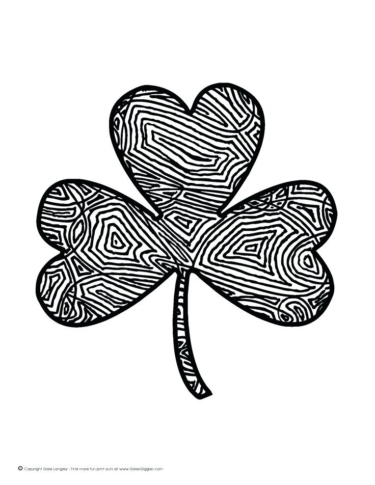 736x952 Free Shamrock Coloring Pages A Free Shamrock Coloring Page Used