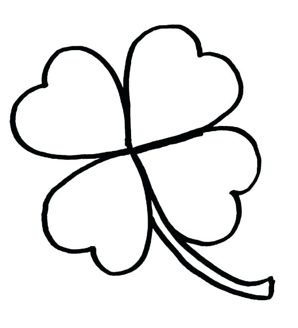 3 Leaf Clover Coloring Pages at GetColorings.com | Free printable