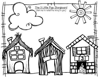 Little Pigs Coloring Cute 3 Little Pigs Coloring Page 350x270 Little Pigs Coloring Cute 3 Little Pigs Coloring Page