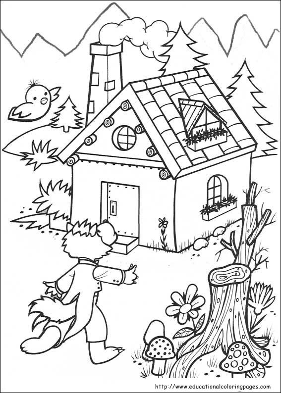 The Three Little Pigs Coloring 567x794 The Three Little Pigs Coloring