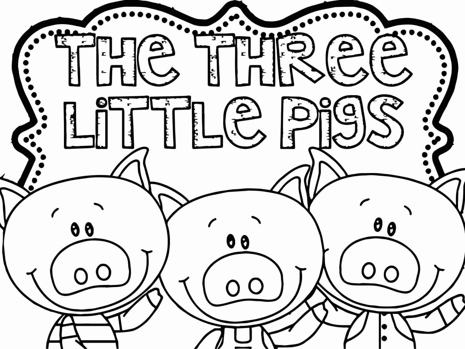 1600x1200 Three Little Pigs Color Page Olegratiy