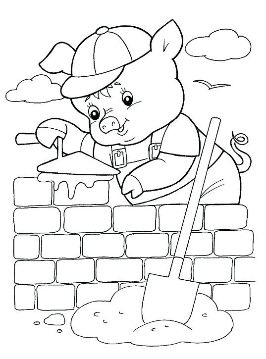 Three Little Pigs Coloring Pages For Printable For Free Three 537x725 Three Little Pigs Coloring Pages For Printable For Free Three