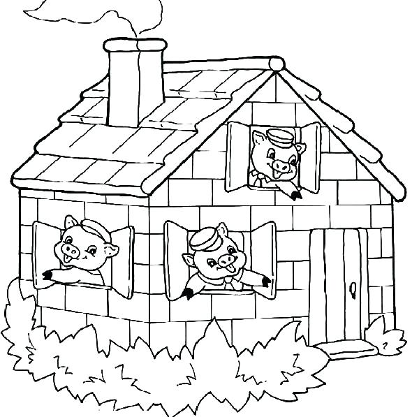 3 Little Pigs Coloring Pages Three Little Pigs Coloring Sheets 600x597 3 Little Pigs Coloring Pages Three Little Pigs Coloring Sheets