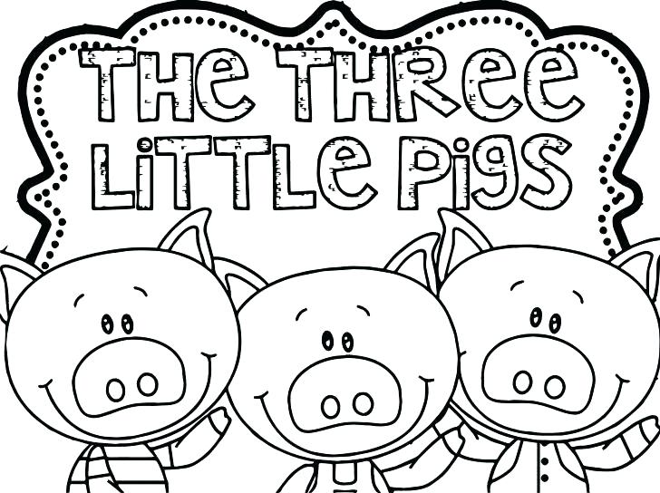 3 Little Pigs Coloring Page 728x544 3 Little Pigs Coloring Page