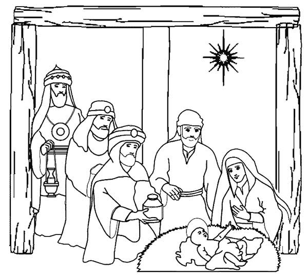 3 Kings Coloring Pages 600x545 3 Kings Coloring Pages