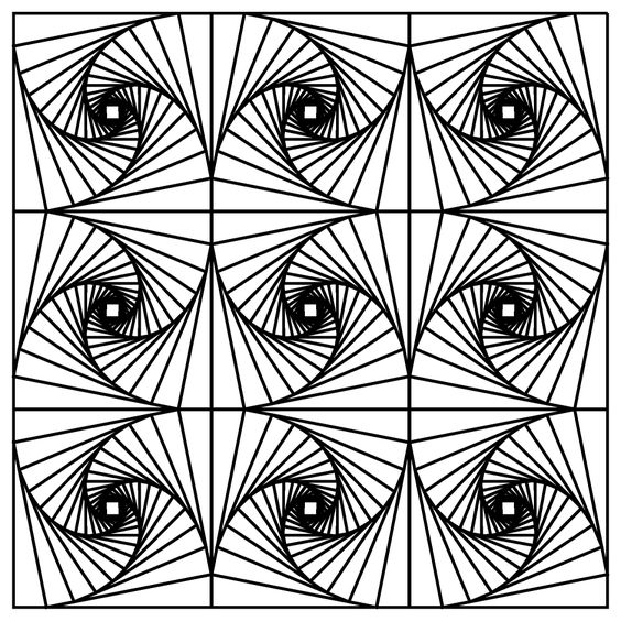 Optical Illusions Adult Coloring Pages 564x564 Optical Illusions Adult Coloring Pages