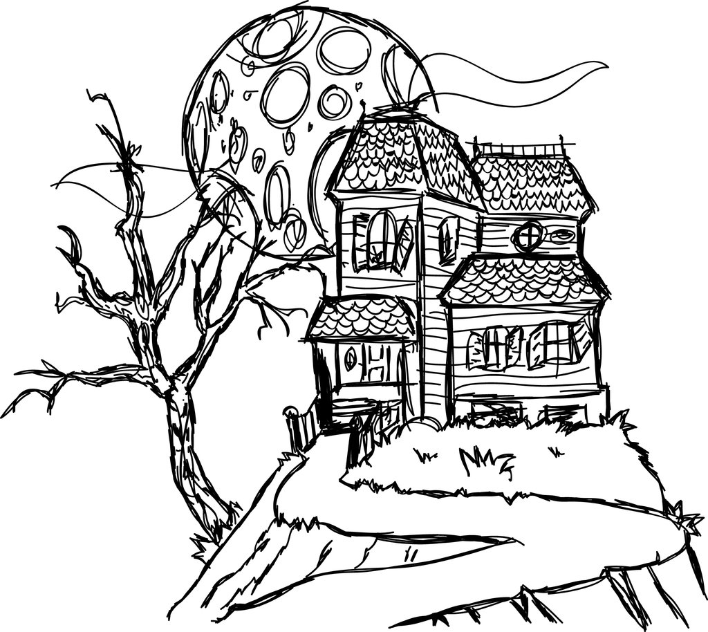 Free Haunted House Colouring Page The Truth Ab 1024x914 Free Haunted House Colouring Page The Truth Ab