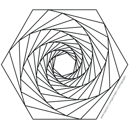 Geometric Design Coloring Pages Coloring Pages Examples Geometric 520x520 Geometric Design Coloring Pages Coloring Pages Examples Geometric