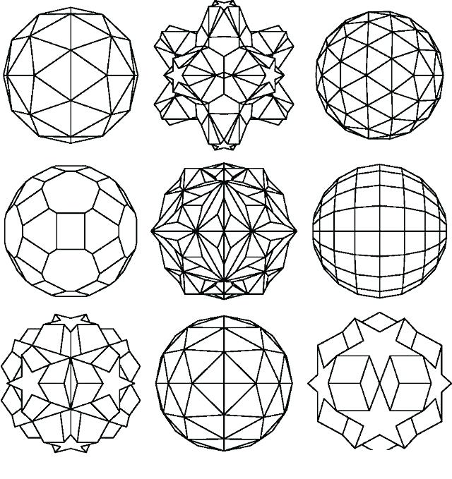 3d Geometric Coloring Pages at GetColorings.com | Free printable ...