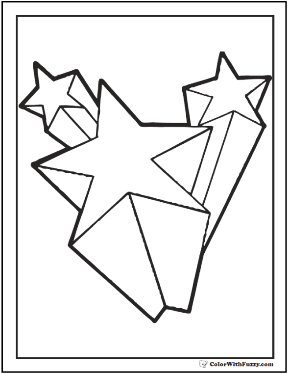 60 Star Coloring Pages Customize And Print Pdf 590x762 60 Star Coloring Pages Customize And Print Pdf