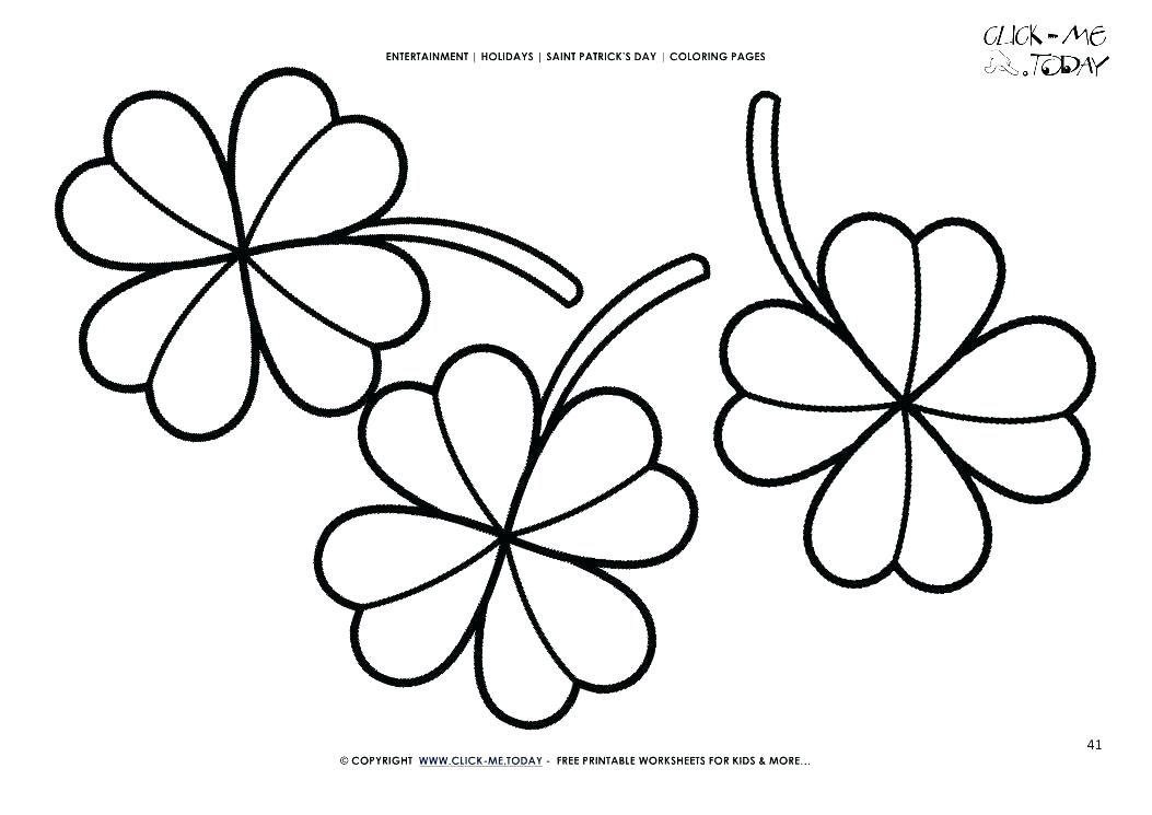 Four Leaf Clover Coloring Page Clover Coloring Page Free Printable 1053x745 Four Leaf Clover Coloring Page Clover Coloring Page Free Printable