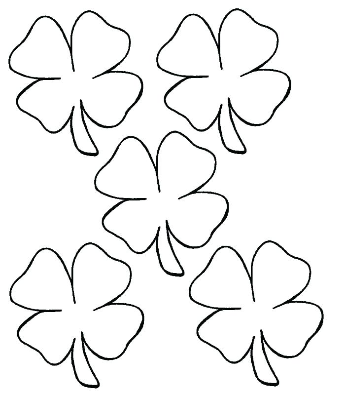 Four Leaf Clover Coloring Pages Three Leaf Clover Coloring Page 700x800 Four Leaf Clover Coloring Pages Three Leaf Clover Coloring Page