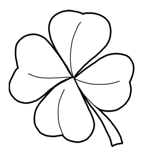 Pictures Four Leaf Clover Coloring Pages Kids Coloring Pages 500x527 Pictures Four Leaf Clover Coloring Pages Kids Coloring Pages