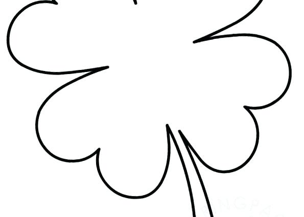 Four Leaf Clover Printable 595x425 Four Leaf Clover Printable