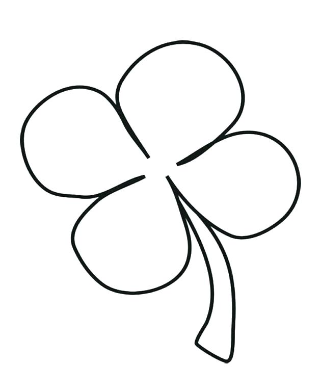 4 Leaf Clover Coloring Page Four Leaf Clover Coloring Sheet 630x767 4 Leaf Clover Coloring Page Four Leaf Clover Coloring Sheet