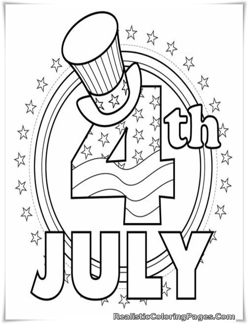 819x1069 4 Of July Coloring Pages