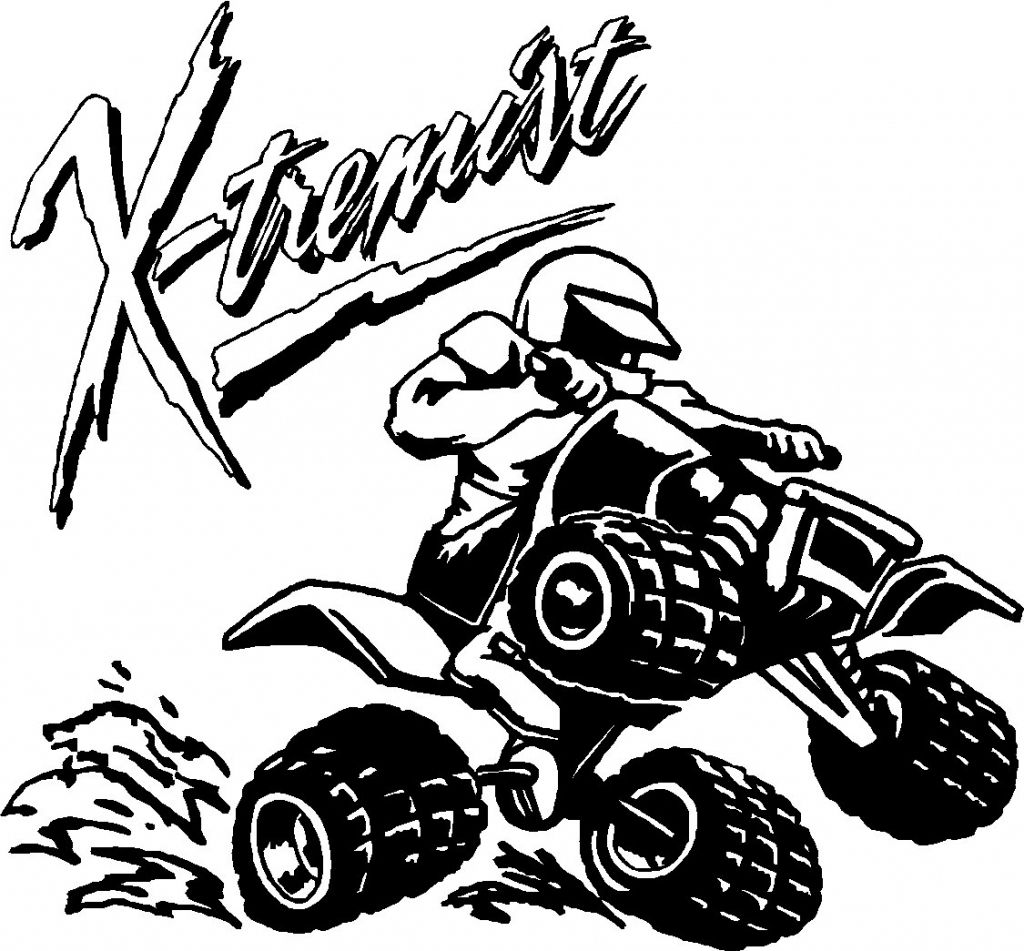 1024x951 Four Wheelers Coloring Pages Raptor 700r Atv 4 Wheeler