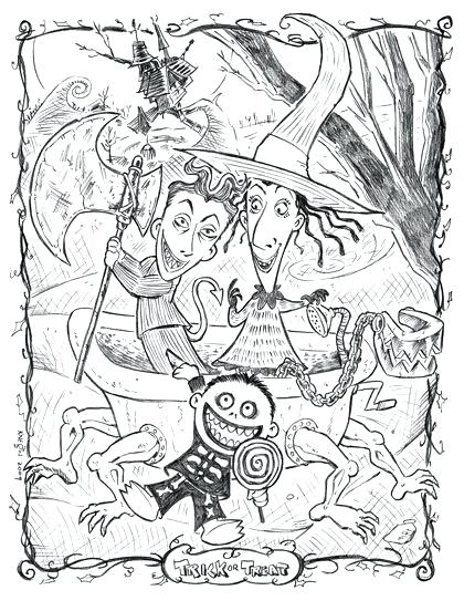 Town Coloring Pages Nightmare Before Coloring Pages Printable 420x543 Town Coloring Pages Nightmare Before Coloring Pages Printable