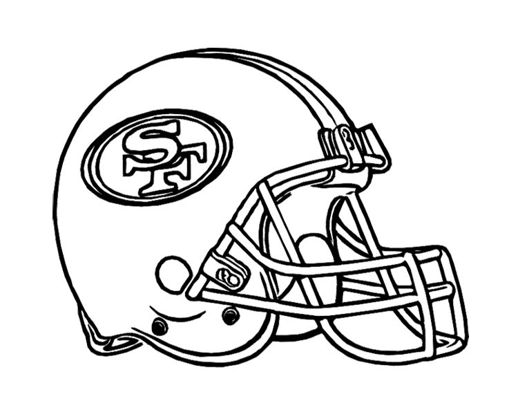Football Helmet San Francisco 49ers Coloring Page For Kids Kids 750x580 Football Helmet San Francisco 49ers Coloring Page For Kids Kids
