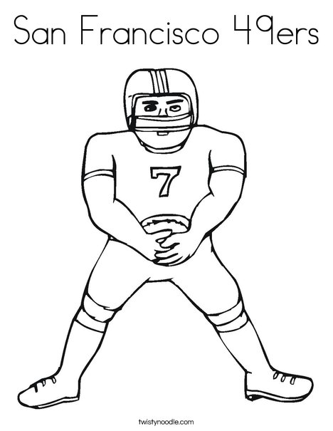 San Francisco 49ers Coloring Page 468x605 San Francisco 49ers Coloring Page